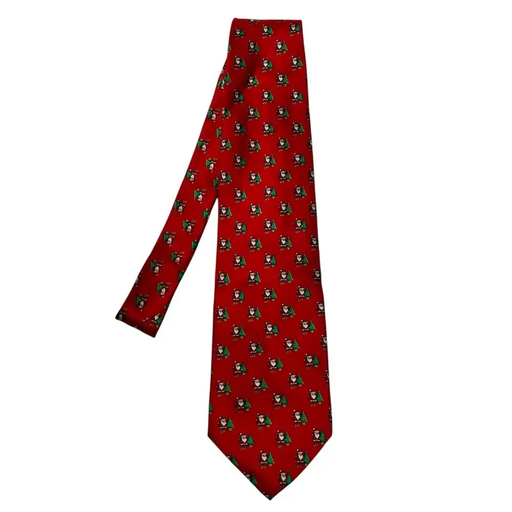 Christmas Santa Tie 100% Silk (2631)